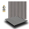 JANGAL Parete acustica a pannelli Modulabile LAMELLI 52x52cm rivestiti vero ROVERE mod. OULANKA OAK - Eternal Parquet