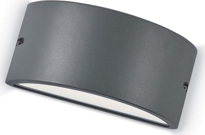 OUTLET-Applique-Ideal-Lux-REX-2-AP1-092423-E27-LED-IP44-alluminio-lampada-parete