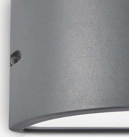 OUTLET-Applique-Ideal-Lux-REX-2-AP1-092423-E27-LED-IP44-alluminio-lampada-parete