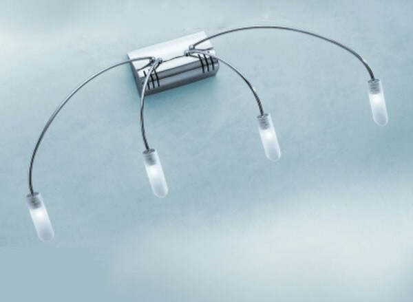 OUTLET-Applique-IL-PIOGGIA-4-G4-metallo-cromo-lampada-parete-moderno-interno