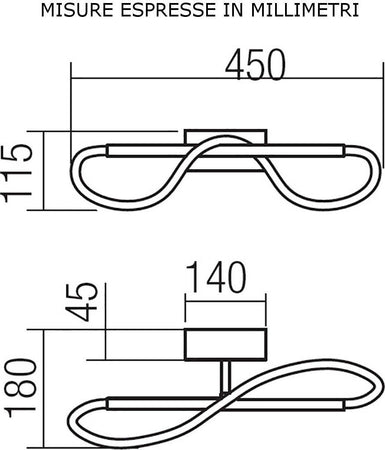 OUTLET-Applique-moderno-Redo-Group-CORRAL-01-2108-LED-alluminio-dimmerabile-lampada-parete