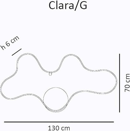 OUTLET-Plafoniera-LED-Sikrea-CLARA-GB-33212-4000°K-metallo-lampada-soffitto-parete