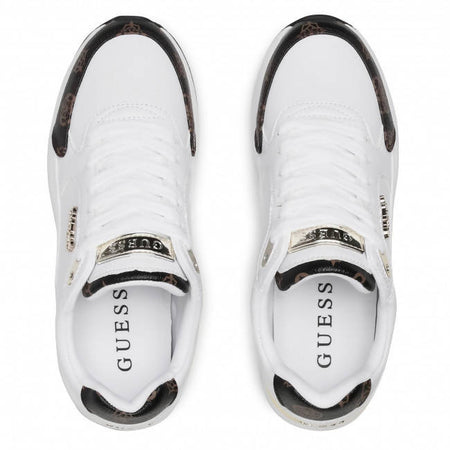 Guess Sneakers Nere Donna Scarpe Sportive Lacci Suola In Gomma Scarpa Fl5moxfal12 Casual Logo Sneaker Nera Fashion