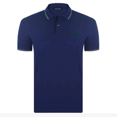 Fred Perry Polo Con Doppia Riga Uomo Regolar Fit Polo Maniche Corte Con Colletto