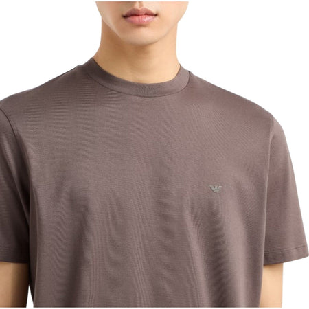 EMPORIO ARMANI t-shirt uomo emporio armani - t-shirt - marrone da uomo