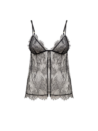Tom Ford Top in Pizzo Nero da donna