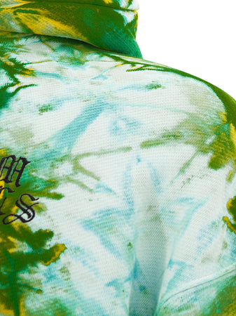 Palm Angels Felpa con Cappuccio Tye And Dye da uomo