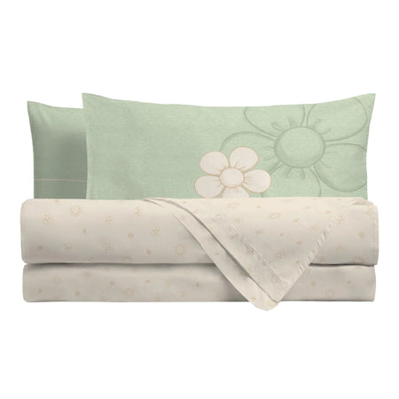 THUN® Completo Lenzuola Iconic Daisy 2504S - Varie Dimensioni