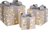 Pacchi regalo natalizi con LED luminosi, decorazione in rattan, set da 3 pezzi Casa e cucina/Decorazioni per interni/Addobbi e decorazioni per ricorrenze/Decorazioni natalizie/Luci natalizie/Catene luminose per esterni MagiediNatale.it - Altamura, Commerciovirtuoso.it