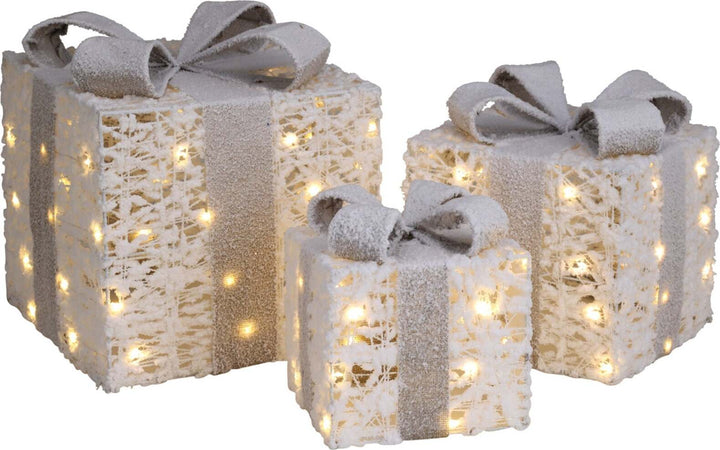 Pacchi regalo natalizi con LED luminosi, decorazione in rattan, set da 3 pezzi Casa e cucina/Decorazioni per interni/Addobbi e decorazioni per ricorrenze/Decorazioni natalizie/Luci natalizie/Catene luminose per esterni MagiediNatale.it - Altamura, Commerciovirtuoso.it