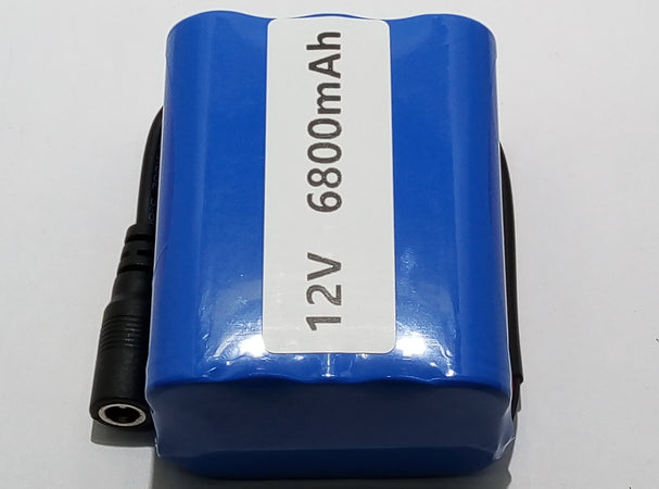 PACCO BATTERIA LITIO 12V 6800MAH 6 CELLE ALTA QUALITA' CON BMS RICARICABILE CCTV CAM BIKE SPORT TRAPANO