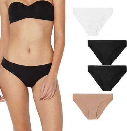 Pack-4-Slip-2xnero-1xbianco-1xbeige-Art.-8806-Intimo-Ouno-Invisibile-Taglia-M/l