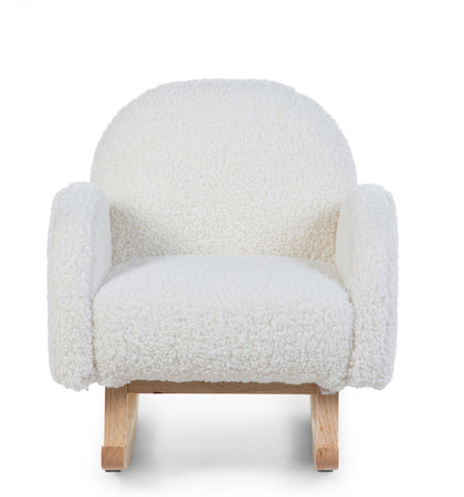 Sedia a Dondolo Childhome Teddy Bianco Natural