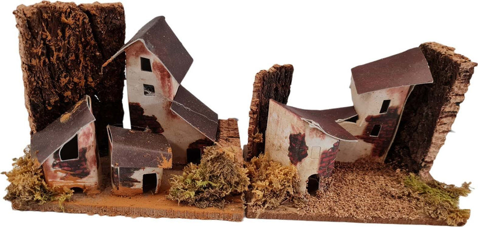 Paesaggio con due casette e capanne per presepe natalizio h 8 cm Casa e cucina/Decorazioni per interni/Addobbi e decorazioni per ricorrenze/Decorazioni natalizie/Presepi/Statuine e fondali per il presepe MagiediNatale.it - Altamura, Commerciovirtuoso.it