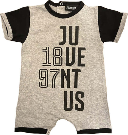 Pagliaccetto Juventus neonato da 0 a 12 mesi grigio Moda/Prima infanzia/Abbigliamento/Bambino 0-24/Tutine e body/Pagliaccetti Store Kitty Fashion - Roma, Commerciovirtuoso.it