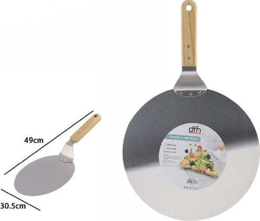 Pala-Spatola-Per-Pizza-Con-Manico-In-Legno-Paletta-Tagliere-Tondo-49x30,5cm-74185