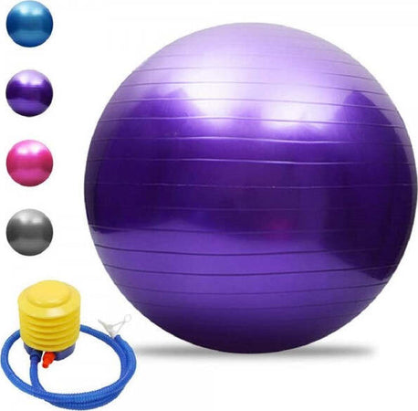 Palla-Da-Ginnastica-Fitness-Yoga-Con-Pompa-Per-Pilates-Esercizi-Allenamento-75cm