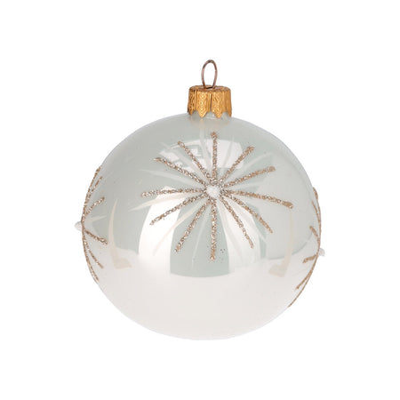 Palline per albero di Natale, in Vetro, con glitter, da Ø 10 mm, 6 pezzi