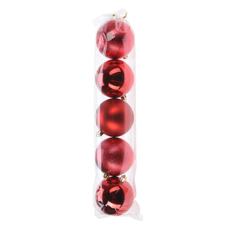 Sfere per albero di Natale in polistirene per decorazione natalizia set da 5