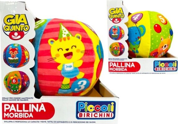 Pallina-Morbida-Baby-Ball-Soffice-Colorata-Giocattolo-Per-Neonati-Prima-Infanzia