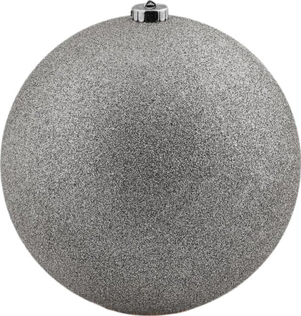 Pallina per albero di Natale, colore Argento, in poliresina da Ø 15 cm con glitter Casa e cucina/Decorazioni per interni/Addobbi e decorazioni per ricorrenze/Decorazioni natalizie/Addobbi e decorazioni/Palle e palline MagiediNatale.it - Altamura, Commerciovirtuoso.it