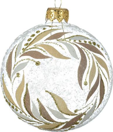 Pallina per albero di Natale in vetro decorate con ghirlanda Oro da 8 cm Casa e cucina/Decorazioni per interni/Addobbi e decorazioni per ricorrenze/Decorazioni natalizie/Addobbi e decorazioni/Palle e palline MagiediNatale.it - Altamura, Commerciovirtuoso.it