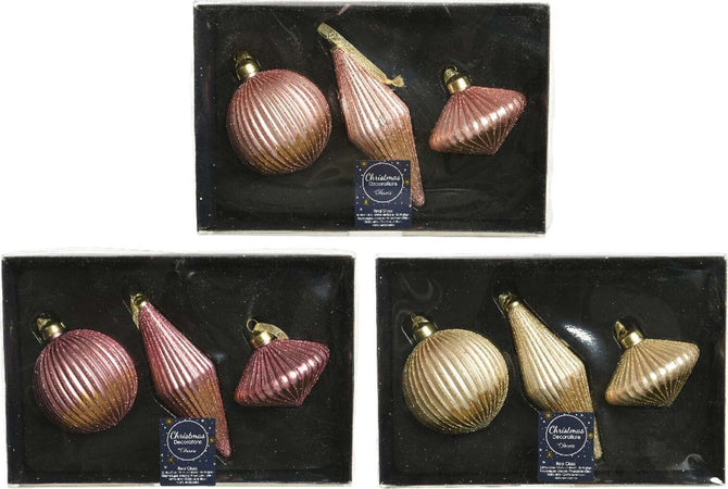 Palline Pendagli per albero di Natale in vetro decorate da 13,5 cm, confezione da 3 pezzi Casa e cucina/Decorazioni per interni/Addobbi e decorazioni per ricorrenze/Decorazioni natalizie/Addobbi e decorazioni/Palle e palline MagiediNatale.it - Altamura, Commerciovirtuoso.it