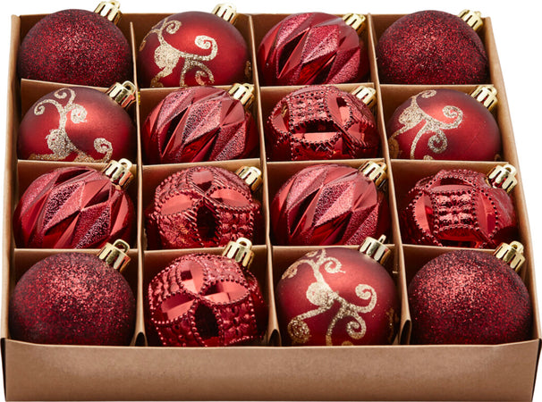 Palline per albero di Natale, colore Granato, decorazioni miste, in PVC Casa e cucina/Decorazioni per interni/Addobbi e decorazioni per ricorrenze/Decorazioni natalizie/Addobbi e decorazioni/Palle e palline MagiediNatale.it - Altamura, Commerciovirtuoso.it