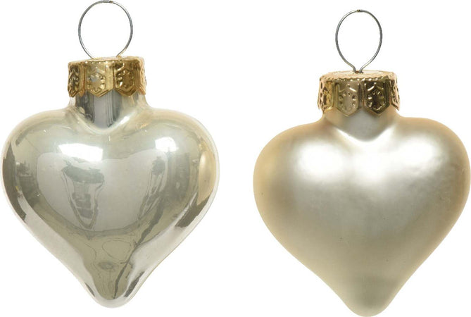 Palline per albero di natale Cuoricini in vetro color Perla da 4 cm, tubo da 12 pezzi Casa e cucina/Decorazioni per interni/Addobbi e decorazioni per ricorrenze/Decorazioni natalizie/Addobbi e decorazioni/Palle e palline MagiediNatale.it - Altamura, Commerciovirtuoso.it