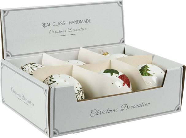 Palline per albero di Natale decorato, in Vetro, da Ø 10 cm, 6 pezzi Casa e cucina/Decorazioni per interni/Addobbi e decorazioni per ricorrenze/Decorazioni natalizie/Addobbi e decorazioni/Palle e palline MagiediNatale.it - Altamura, Commerciovirtuoso.it