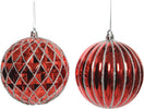 Palline per albero di natale in plastica infrangibile color Rosso Chiaro con strisce Argento da 10 cm, confezione da 12 pezzi Casa e cucina/Decorazioni per interni/Addobbi e decorazioni per ricorrenze/Decorazioni natalizie/Addobbi e decorazioni/Palle e palline MagiediNatale.it - Altamura, Commerciovirtuoso.it