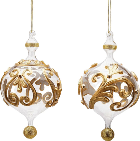 Palline per albero di Natale in vetro barocco, forma Trottola , color champagne 17 cm confezione da 6 pezzi Casa e cucina/Decorazioni per interni/Addobbi e decorazioni per ricorrenze/Decorazioni natalizie/Addobbi e decorazioni/Palle e palline MagiediNatale.it - Altamura, Commerciovirtuoso.it