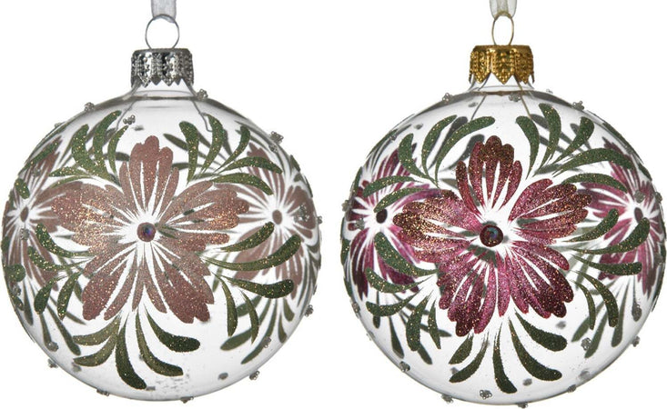 Palline per albero di natale in vetro color Bianco con Fiori da 8 cm, confezione da 6 pezzi Casa e cucina/Decorazioni per interni/Addobbi e decorazioni per ricorrenze/Decorazioni natalizie/Addobbi e decorazioni/Palle e palline MagiediNatale.it - Altamura, Commerciovirtuoso.it