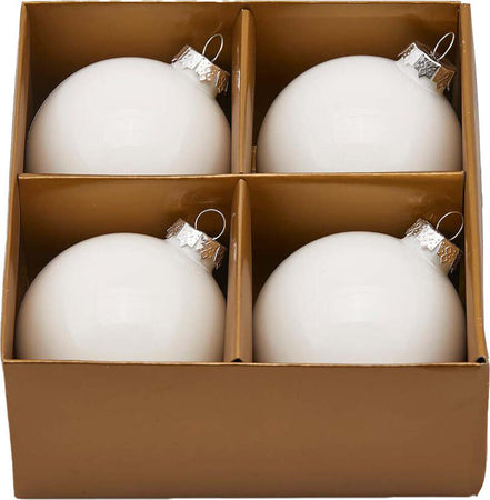 Palline per albero di natale in vetro color Bianco pendaglio decorativo Casa e cucina/Decorazioni per interni/Addobbi e decorazioni per ricorrenze/Decorazioni natalizie/Addobbi e decorazioni/Palle e palline MagiediNatale.it - Altamura, Commerciovirtuoso.it