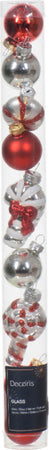 Palline per albero di Natale in vetro color rosso e argento decorate, confezione da 9 pezzi Casa e cucina/Decorazioni per interni/Addobbi e decorazioni per ricorrenze/Decorazioni natalizie/Addobbi e decorazioni/Palle e palline MagiediNatale.it - Altamura, Commerciovirtuoso.it