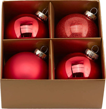 Palline per albero di natale in vetro color Rosso pendagli misti decorati Casa e cucina/Decorazioni per interni/Addobbi e decorazioni per ricorrenze/Decorazioni natalizie/Addobbi e decorazioni/Palle e palline MagiediNatale.it - Altamura, Commerciovirtuoso.it