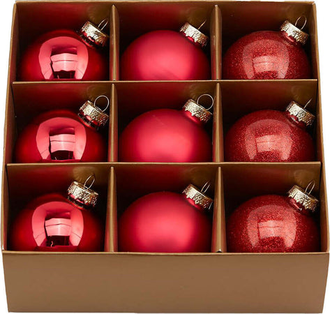 Palline per albero di natale in vetro color Rosso pendagli misti decorati Casa e cucina/Decorazioni per interni/Addobbi e decorazioni per ricorrenze/Decorazioni natalizie/Addobbi e decorazioni/Palle e palline MagiediNatale.it - Altamura, Commerciovirtuoso.it