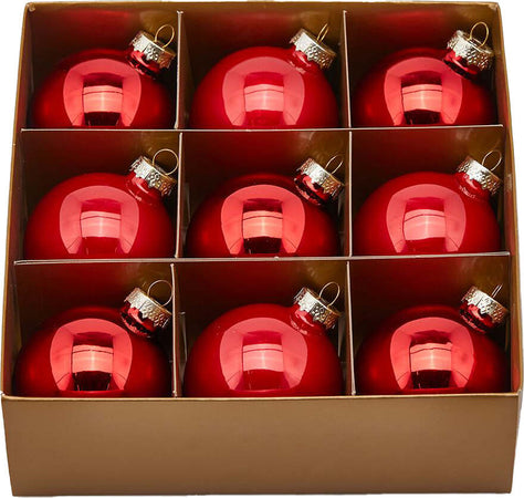 Palline per albero di natale in vetro color Rosso pendaglio decorativo lucide Casa e cucina/Decorazioni per interni/Addobbi e decorazioni per ricorrenze/Decorazioni natalizie/Addobbi e decorazioni/Palle e palline MagiediNatale.it - Altamura, Commerciovirtuoso.it