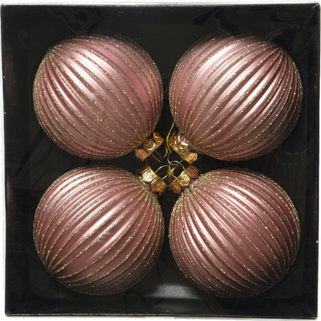 Palline per albero di Natale in vetro con righe da 8 cm, confezione da 4 pezzi Casa e cucina/Decorazioni per interni/Addobbi e decorazioni per ricorrenze/Decorazioni natalizie/Addobbi e decorazioni/Palle e palline MagiediNatale.it - Altamura, Commerciovirtuoso.it