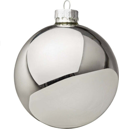 Palline per albero di Natale in vetro decorate color argento lucido Casa e cucina/Decorazioni per interni/Addobbi e decorazioni per ricorrenze/Decorazioni natalizie/Addobbi e decorazioni/Palle e palline MagiediNatale.it - Altamura, Commerciovirtuoso.it
