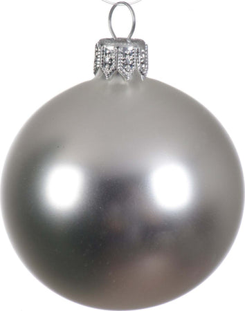 Palline per albero di Natale in vetro decorate color argento opaco Casa e cucina/Decorazioni per interni/Addobbi e decorazioni per ricorrenze/Decorazioni natalizie/Addobbi e decorazioni/Palle e palline MagiediNatale.it - Altamura, Commerciovirtuoso.it