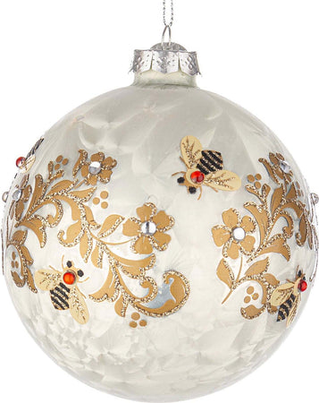 Palline per albero di Natale in vetro decorate color Bianco Fascia Casa e cucina/Decorazioni per interni/Addobbi e decorazioni per ricorrenze/Decorazioni natalizie/Addobbi e decorazioni/Palle e palline MagiediNatale.it - Altamura, Commerciovirtuoso.it