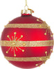 Palline per albero di Natale in vetro decorate color Glimmer Rosso Casa e cucina/Decorazioni per interni/Addobbi e decorazioni per ricorrenze/Decorazioni natalizie/Addobbi e decorazioni/Palle e palline MagiediNatale.it - Altamura, Commerciovirtuoso.it