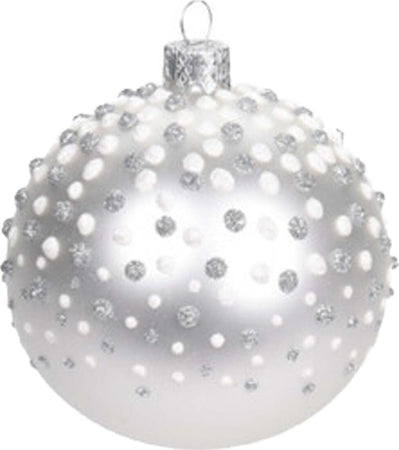 Palline per albero di Natale in vetro decorate fasciate color Bianco e Rosso Casa e cucina/Decorazioni per interni/Addobbi e decorazioni per ricorrenze/Decorazioni natalizie/Addobbi e decorazioni/Palle e palline MagiediNatale.it - Altamura, Commerciovirtuoso.it