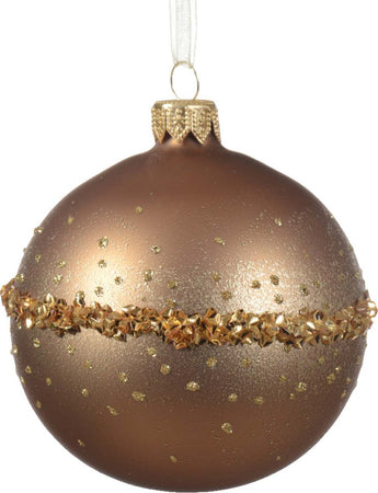 Palline per albero di Natale in vetro decorato marrone chiaro da Ø 8 cm, confezione da 6 pezzi Casa e cucina/Decorazioni per interni/Addobbi e decorazioni per ricorrenze/Decorazioni natalizie/Addobbi e decorazioni/Palle e palline MagiediNatale.it - Altamura, Commerciovirtuoso.it