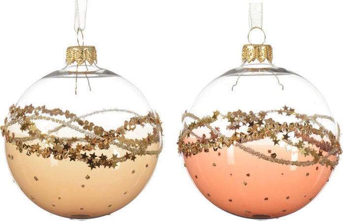 Palline per albero di Natale in vetro decorato oro e rosa da Ø 8 cm, confezione da 6 pezzi Casa e cucina/Decorazioni per interni/Addobbi e decorazioni per ricorrenze/Decorazioni natalizie/Addobbi e decorazioni/Palle e palline MagiediNatale.it - Altamura, Commerciovirtuoso.it