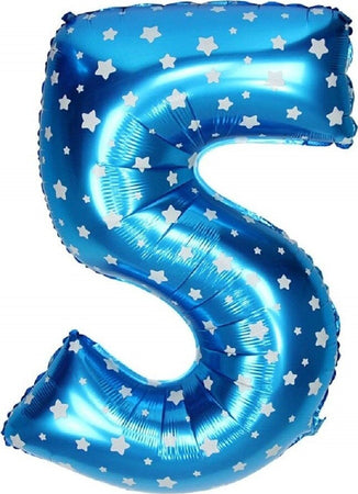 Palloncino Numero 5 Azzurro Stelle Bianche 35cm Elio Decorazione Party Festa Casa, arredamento e bricolage > Prodotti per Feste > Festoni e Palloncini Trade Shop italia - Napoli, Commerciovirtuoso.it