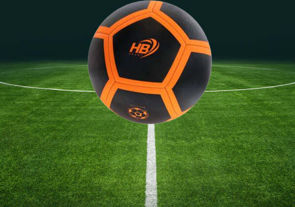 Pallone-Palla-Da-Calcio-Calcetto-Nero-E-Arancione-21cm-Partita-Allenamento-06567