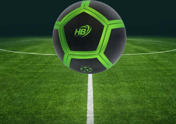 Pallone-Palla-Da-Calcio-Calcetto-Nero-E-Verde-21-Cm-Gioco-Gara-Allenamento-06565