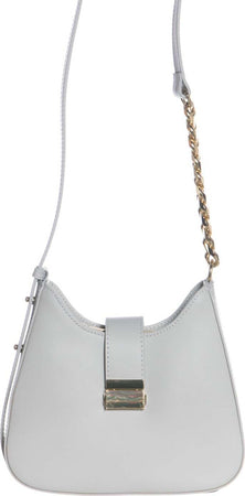 Palma---Borsa-a-spalla-Avorio-da-Donna-in-Pelle